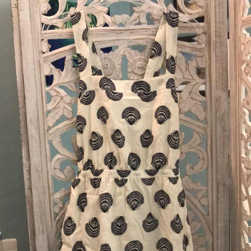 J. Crew Seashell print Voile Maxi Dress Sz 10